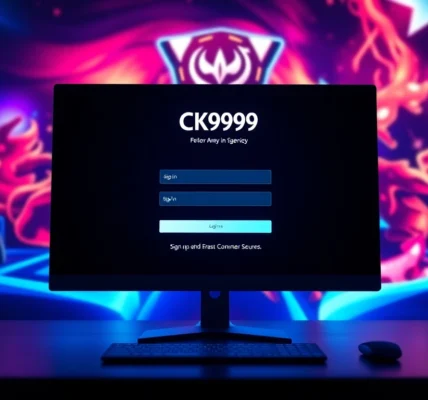 CK999 login page with secure sign-in fields, emphasizing fast access to gaming and betting features for users.