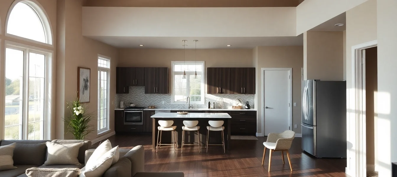 High-quality remodeling project showcasing a renovated kitchen with sleek cabinets and modern fixtures, highlighting craftsmanship and design.