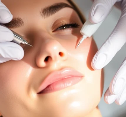 Fettwegspritze Zürich: Medical expert administering injection for targeted fat reduction, skin smoothing.