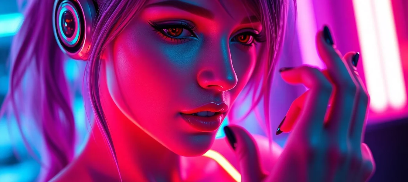 Engaging NSFW AI chat scene featuring a realistic digital woman for unfiltered adult conversations, emphasizing intimacy and responsiveness.
