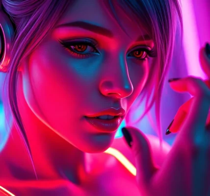 Engaging NSFW AI chat scene featuring a realistic digital woman for unfiltered adult conversations, emphasizing intimacy and responsiveness.
