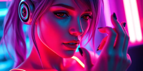 Engaging NSFW AI chat scene featuring a realistic digital woman for unfiltered adult conversations, emphasizing intimacy and responsiveness.