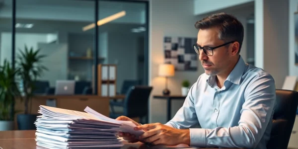 Pension Guide Financial advisor analyzing retirement plans for secure future planning