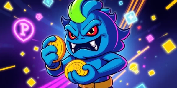 Dynamic image of Angry Pepe Coin representing a powerful meme token with GambleFi features and