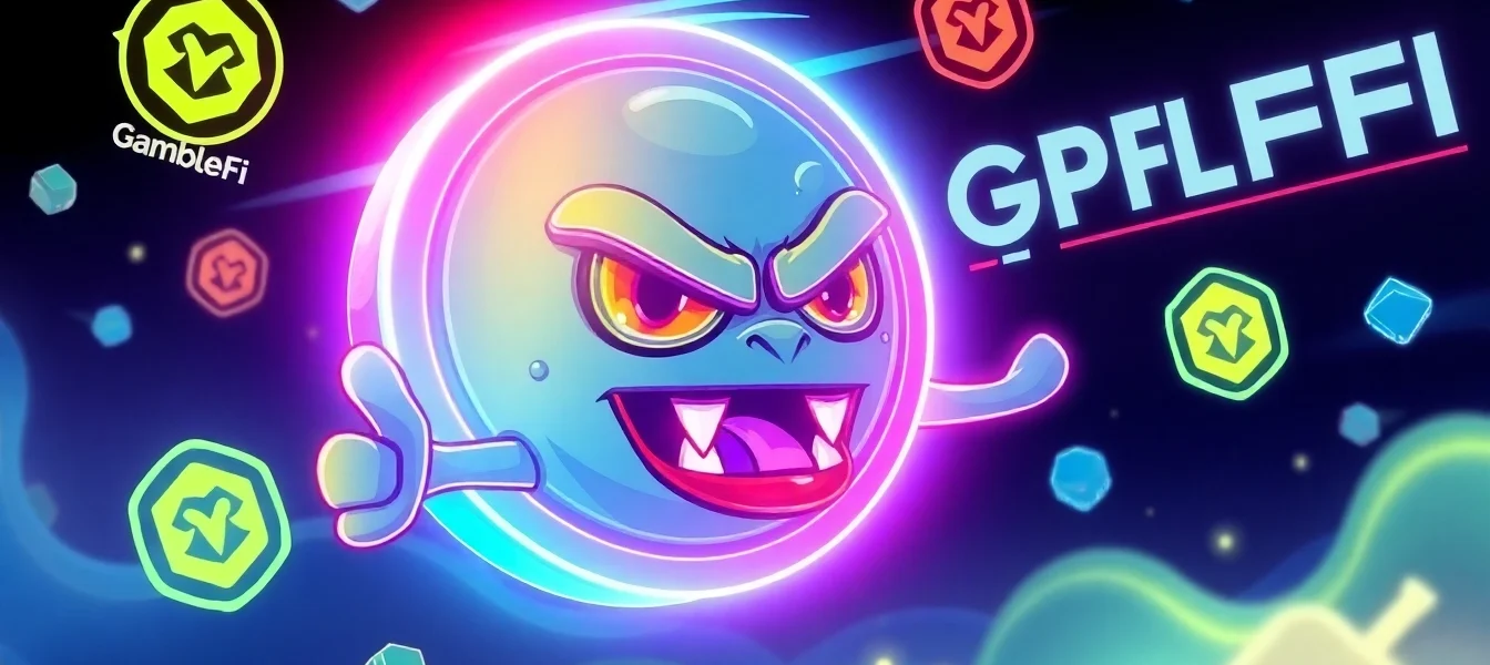 Engaging image showcasing Angry Pepe Coin with multi-chain icons and GambleFi elements,