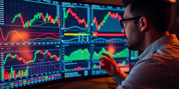Trading view platform showcasing real-time market charts for traders and investors analysis